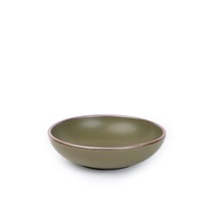 Goallo daily bowl in Pine Green, glazed stoneware