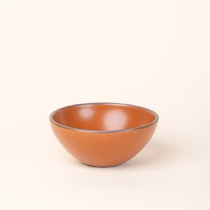 Goallo soup bowl in Ember, glazed stoneware