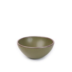 Goallo soup bowl in Pine Green, glazed stoneware