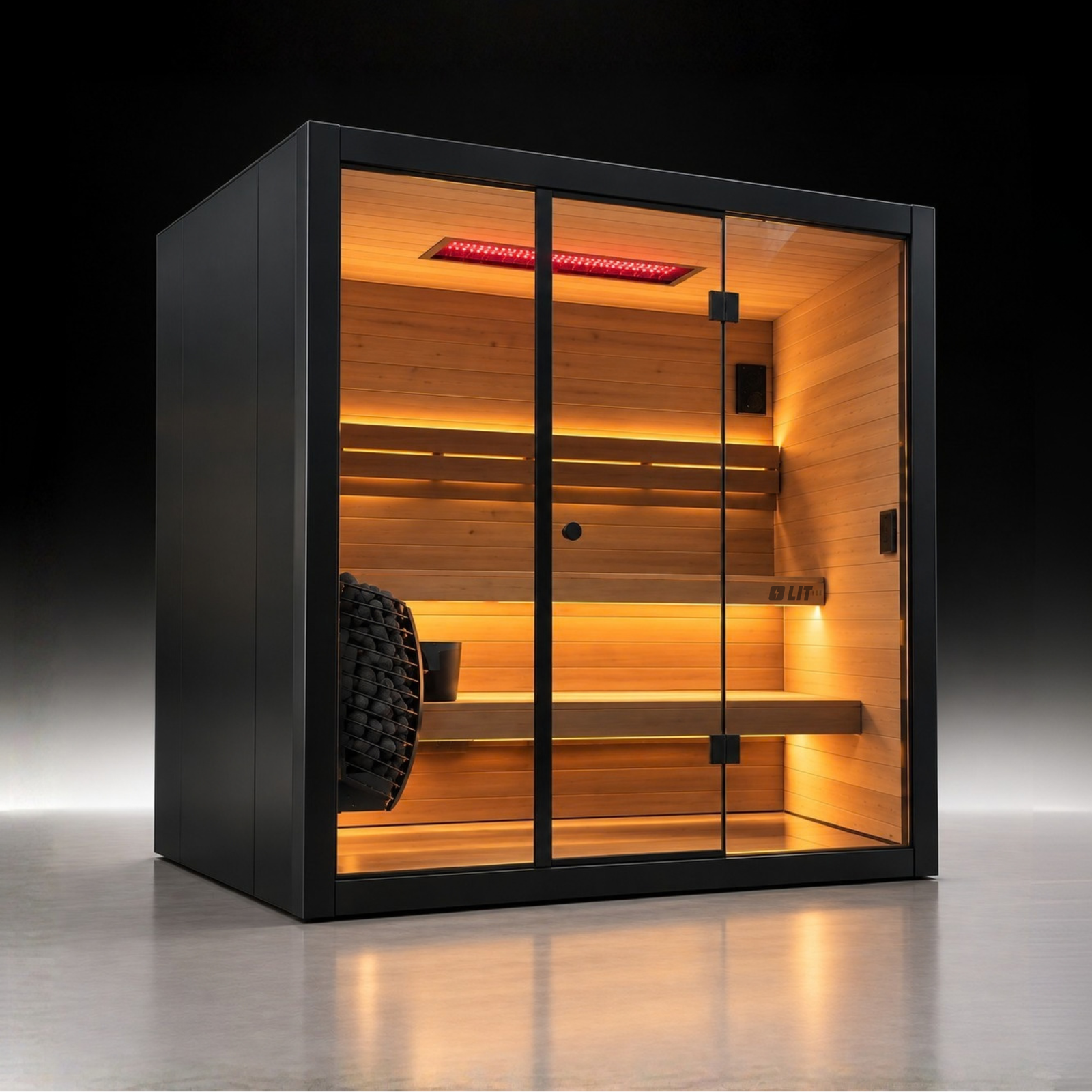 Vault Luxe — Traditional + Red Light Sauna (8 person)